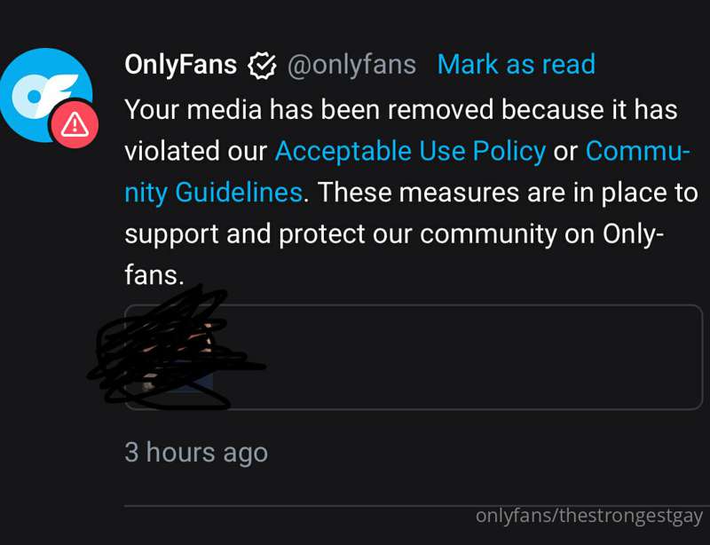 OnlyFans removing sexual content for violating terms… odd.