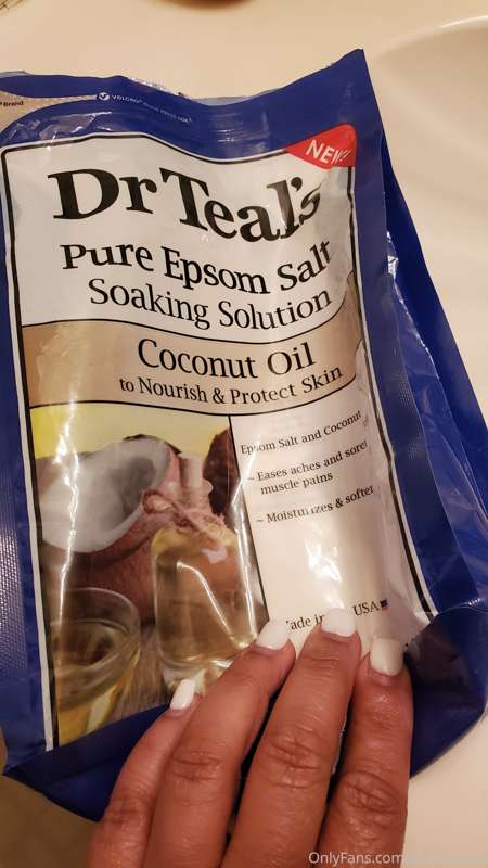 Had a long day at work today, then I ran out of epsom salt 😭..