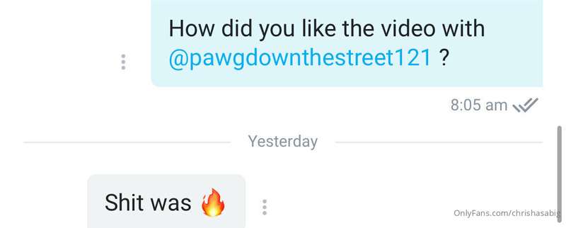 People are really loving the video with me and @pawgdownthes.. 9