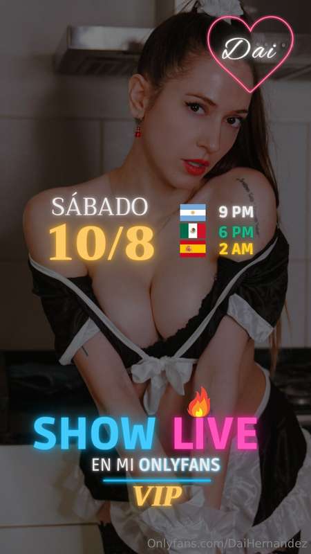 ESTO VA A SER IMPERDIBLE!! Este ***Sabado 10/8*** es mi próx..