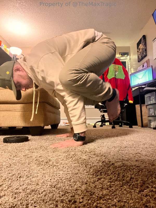 Been snowed in the past few days. Learning yoga so I don’t g..