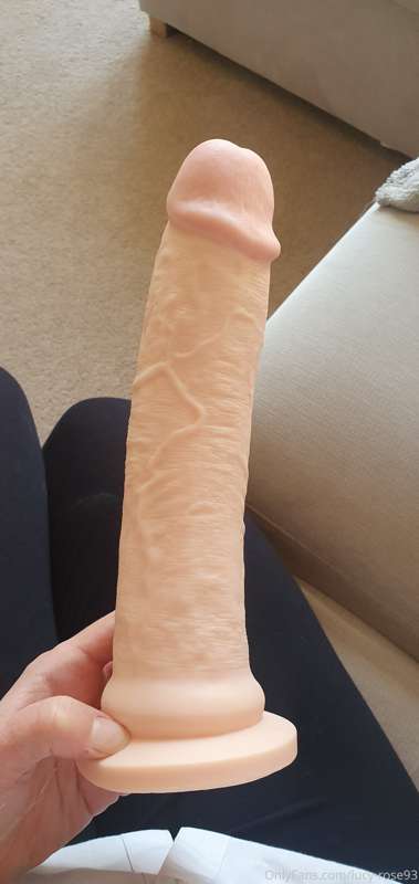 Oh my god. My new dildo is HUGE and sooo girthy. I can't wai..