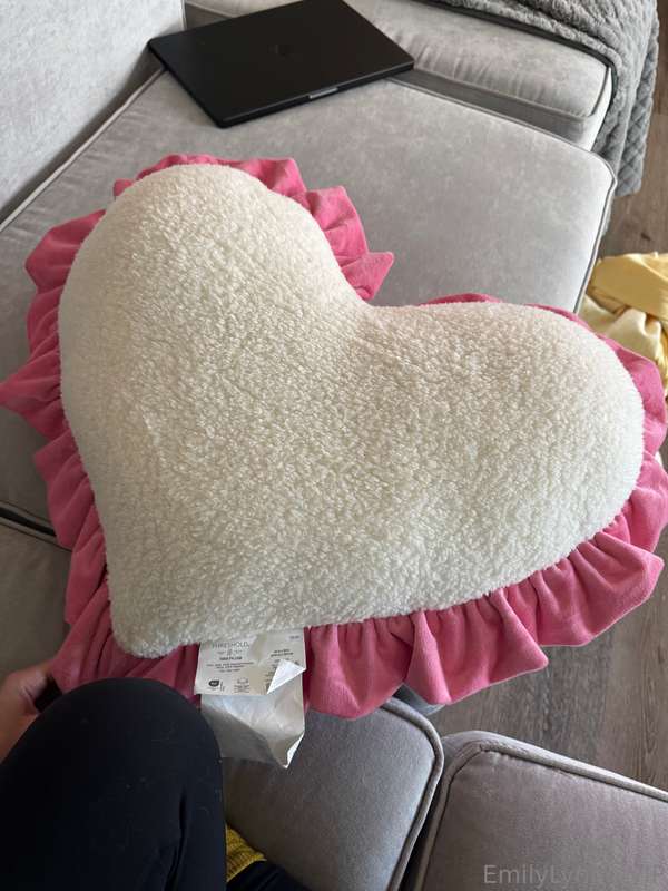 also i got this lovely heart pillow from target and it’s so .. 2