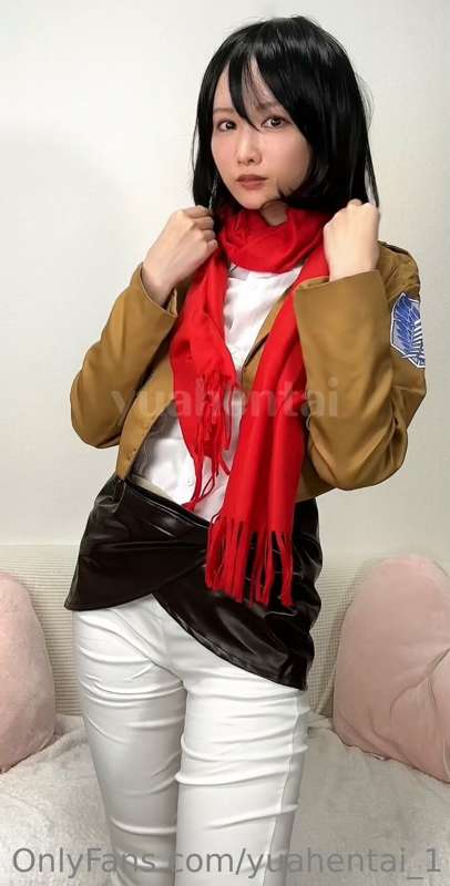 The only Asian and heroine , Mikasa from Attack Titan❣️ Than.. 4