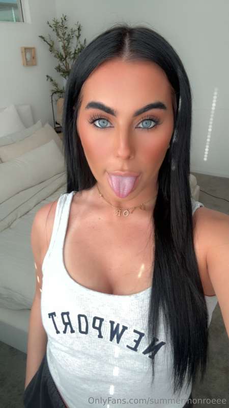 Tongue out and feeling cute as always 😘