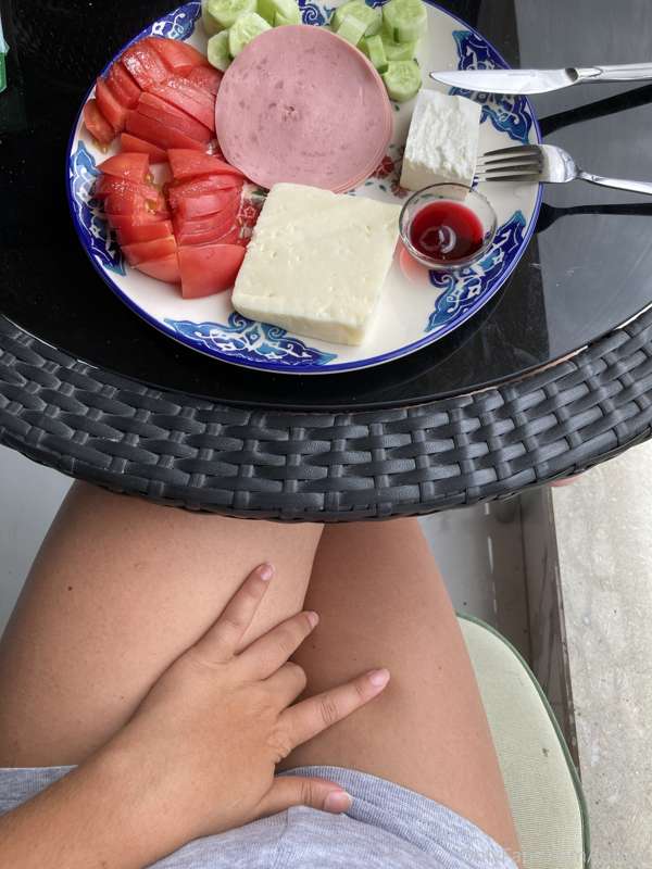 I am so hungry.  both sex and breakfast