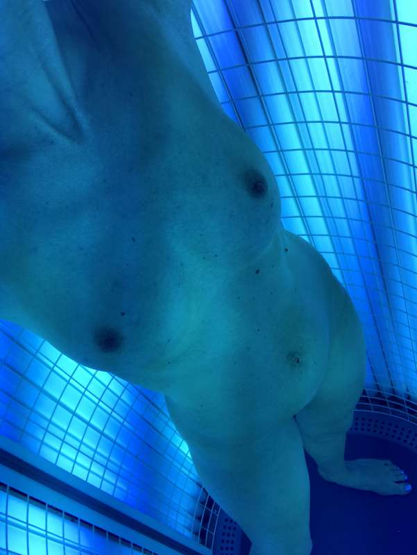 Topping up my tan before Spain x 11