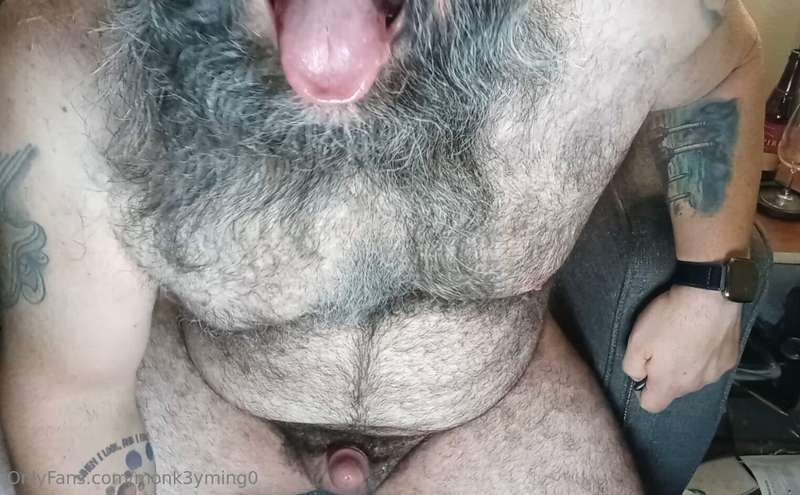 A drop of my own cum on the tip of my tongue after an orgasm..