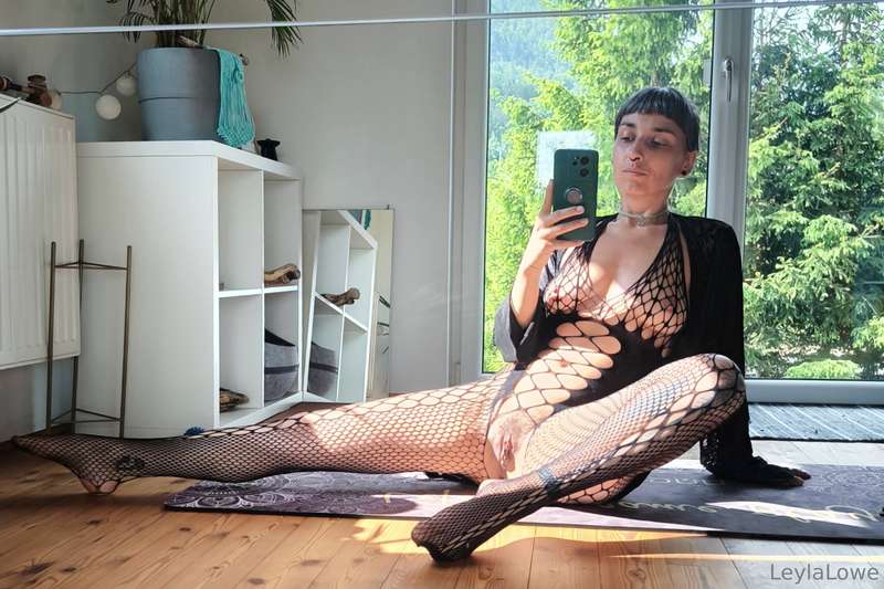 Do you like fishnets? I love it how they have a hole for my ..