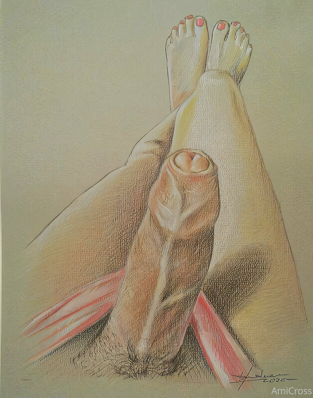 Art by Bascunan, a Chilean artist, and my two pics he used f.. 4