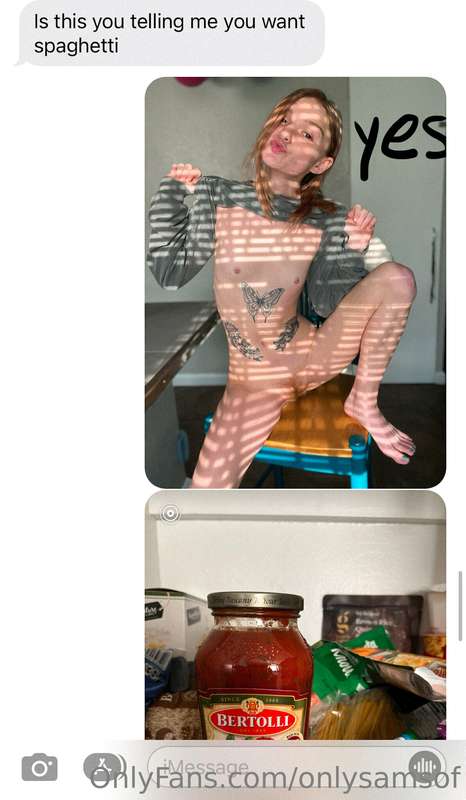 Would you come make me dinner if this is how I asked? 😻