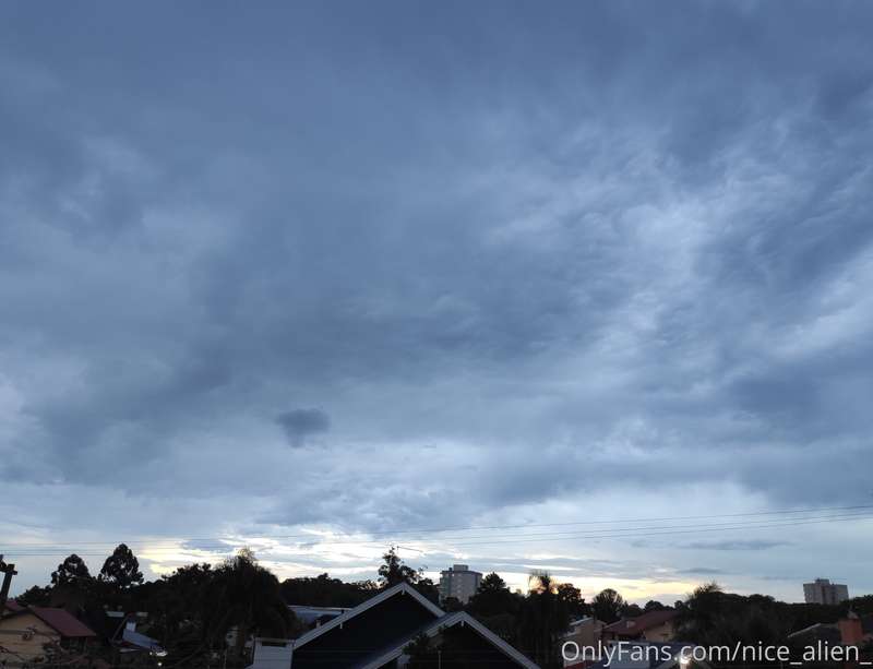 No sunset today. A storm is on its way...