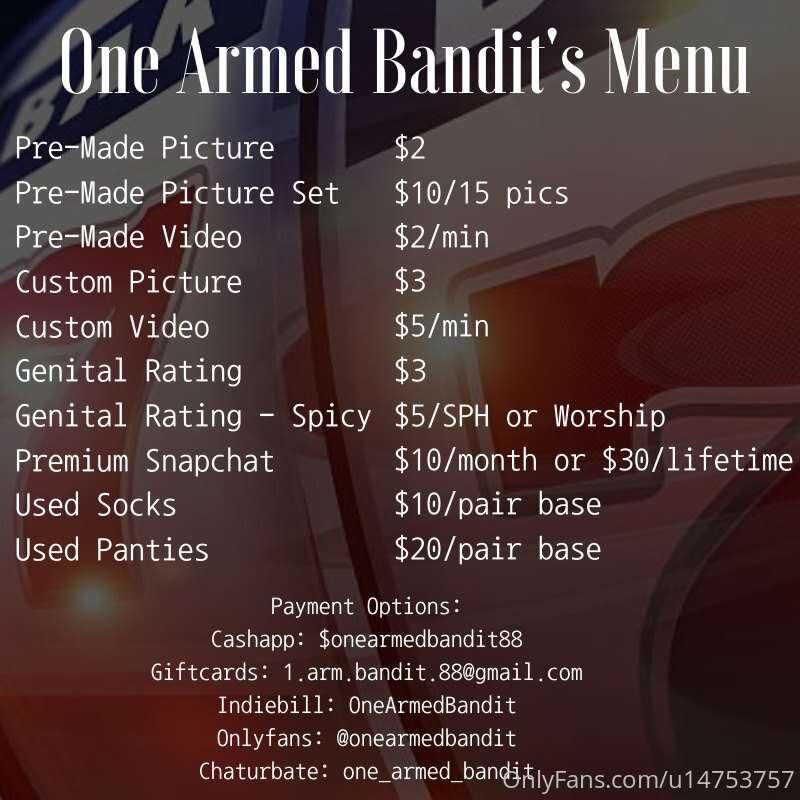 Onearmedbandit - Onlyfans - 06 Jan, 2020