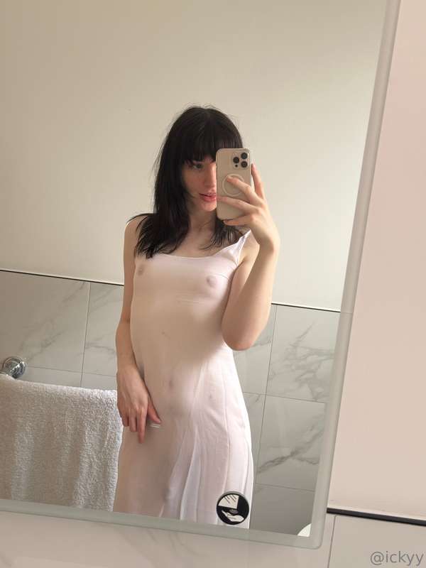 Do you like my dress? 🤭 DEFINITELY appropriate to go out on .. 2
