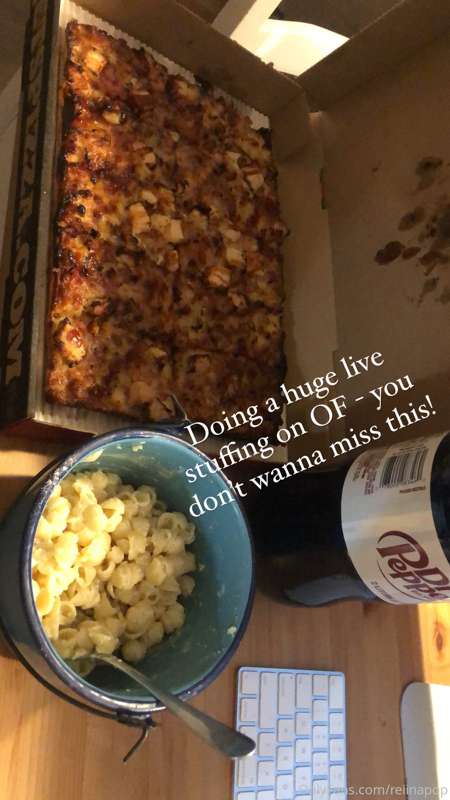Before/after stuffing on my livestream!! I ate 6 pounds of f.. 17