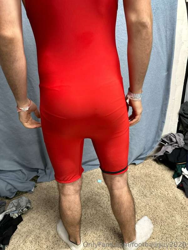 The private in a red wrestling singlet! 2