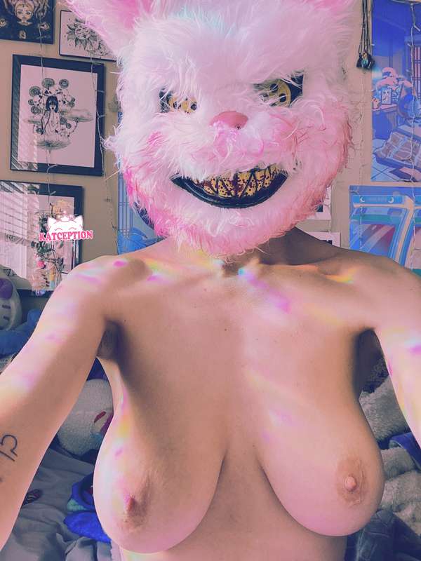 Happy Halloween 🎃 👻 💓 
-(caption for search- bunny face mask.. 2