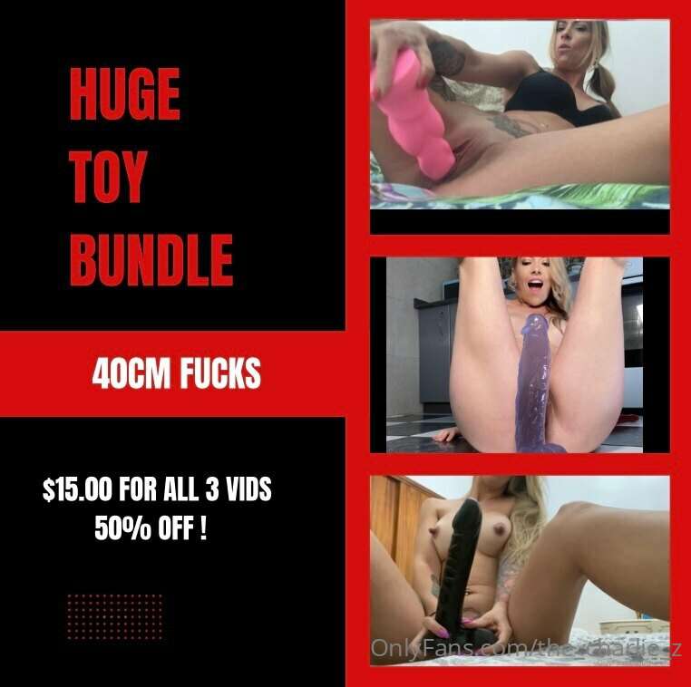 # HUGE TOY BUNDLE 3 MASSIVE DILDO FUCKS  # ***ONLY $15 SALE*..