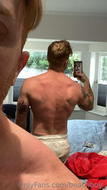 View from the back this time… my literal back 😉 Strong, broa..