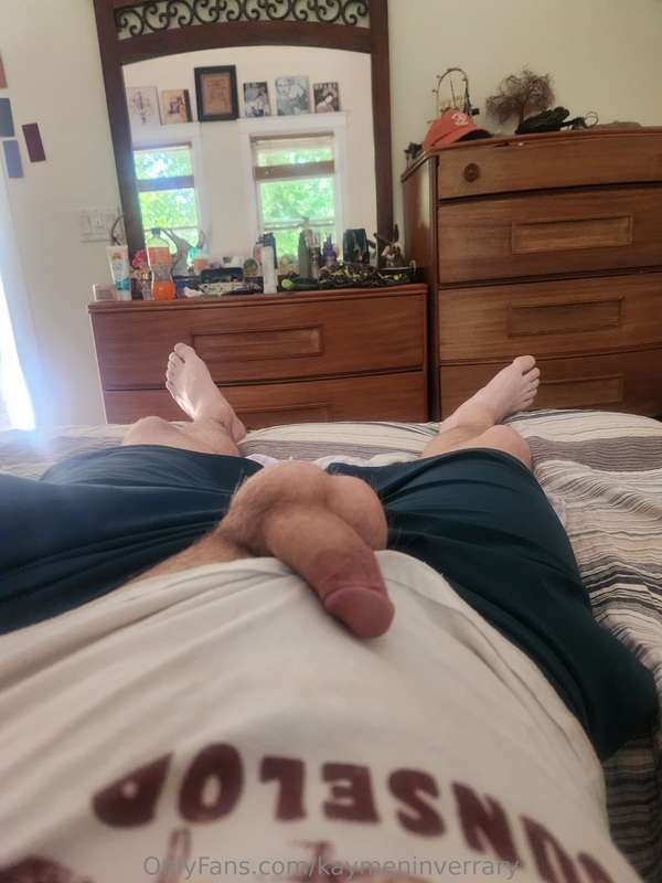Just chilling with my cock out. Hope your day is chill as we.. 3