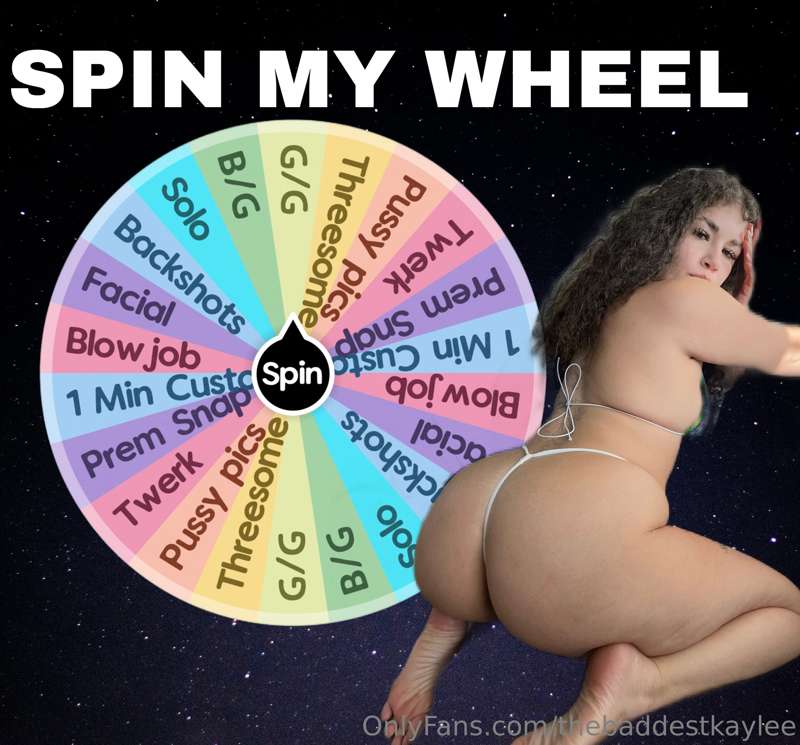Every spin is a win 😈
$10= 1 spin
$15= 2 spin
$20= 3 spin