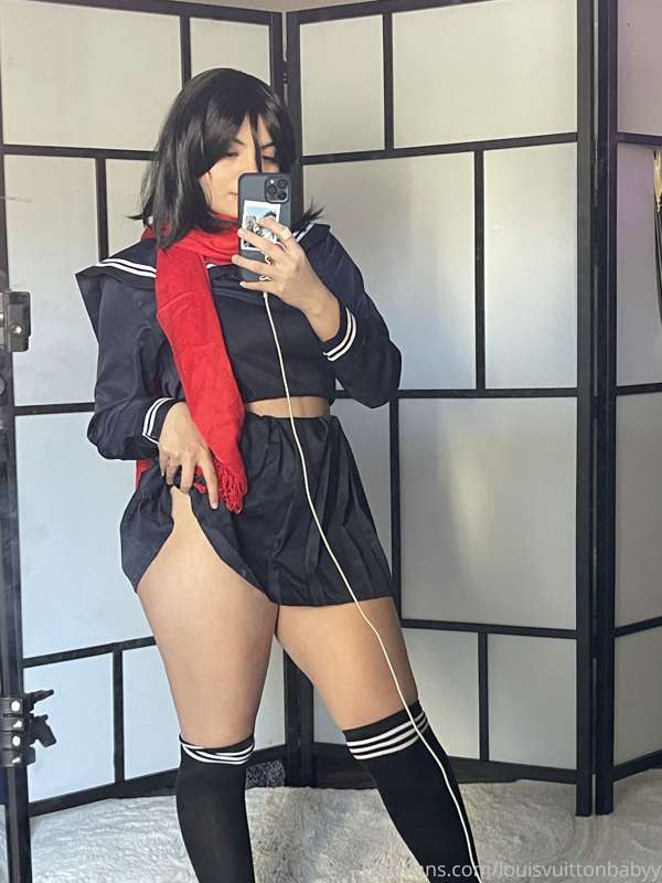 some more mikasa school girl photos mauve i should do a vid .. 2