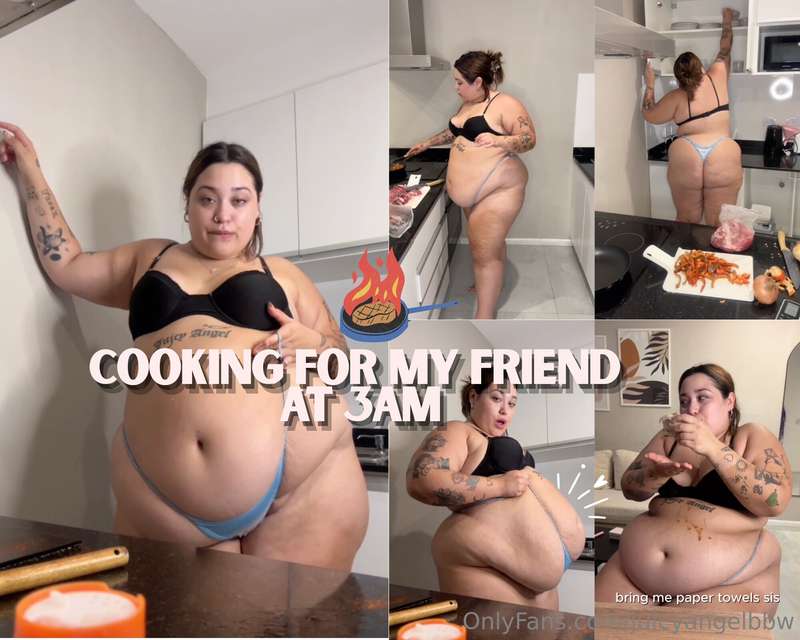 👩🏻‍🍳 Cooking for my friend  at 3am✨🐷Juicy and her friend hav..