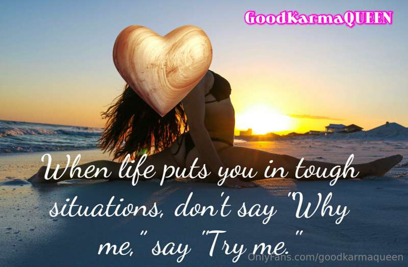 Try living your life as a victor vs. victim.

If I could mak..