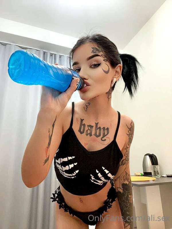 Always stay hydrated, especially after wild hot sex with me💧..