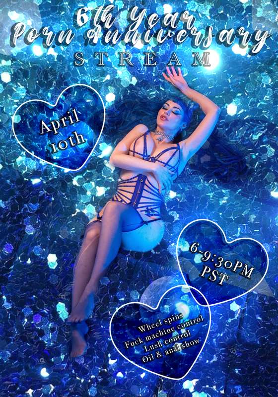 ✨ 6 YEAR PORN ANNIVERSARY ✨Oil, anal, fuck machines, vibrato..