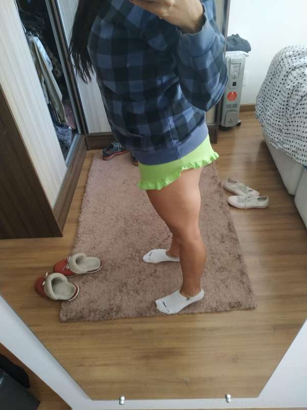 It's cold here, but I am always showing my legs. 2