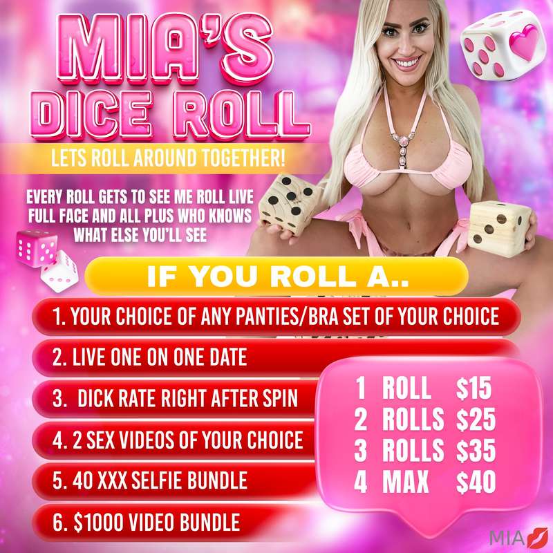 Tip. Roll. Watch Me Roll Your Prize. 🎲You tip. I roll. I fil..