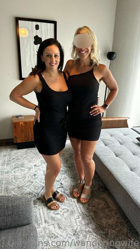 Is there anything better than two Hot Milfs in little black ..