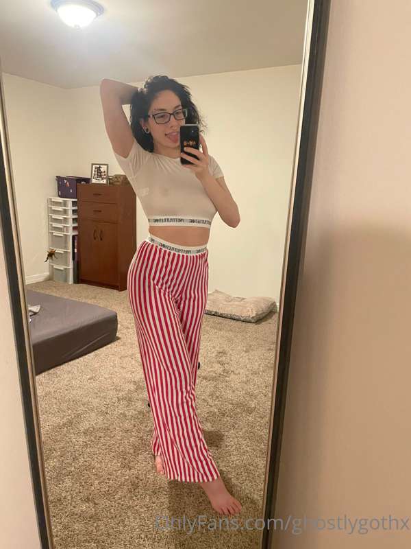 What do you think of these new pajamas? That white top is so..