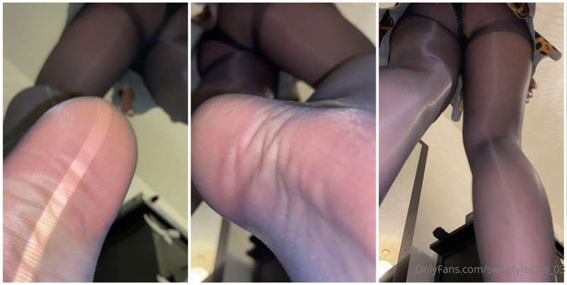 Unaware giantess pov crush with sheer tights on! (Swipe for ..
