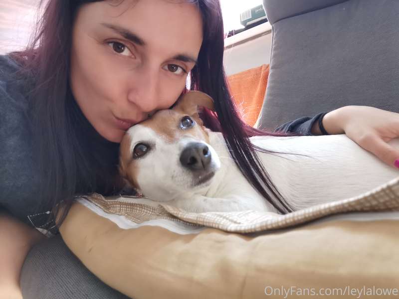 I'm also doggositting today... And this cute bag of fur is h.. 2