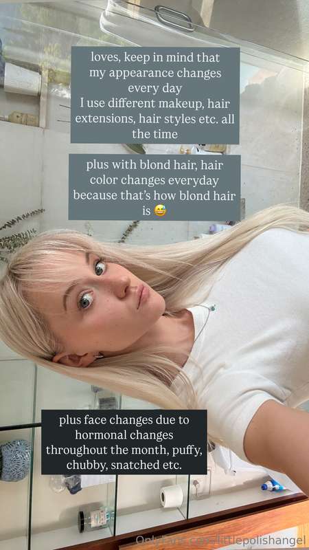 I just look like different person every two days, my color v..