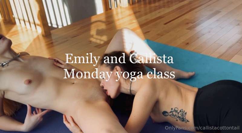 Yoga is a LOT of fun, especially with a hot girl right next ..