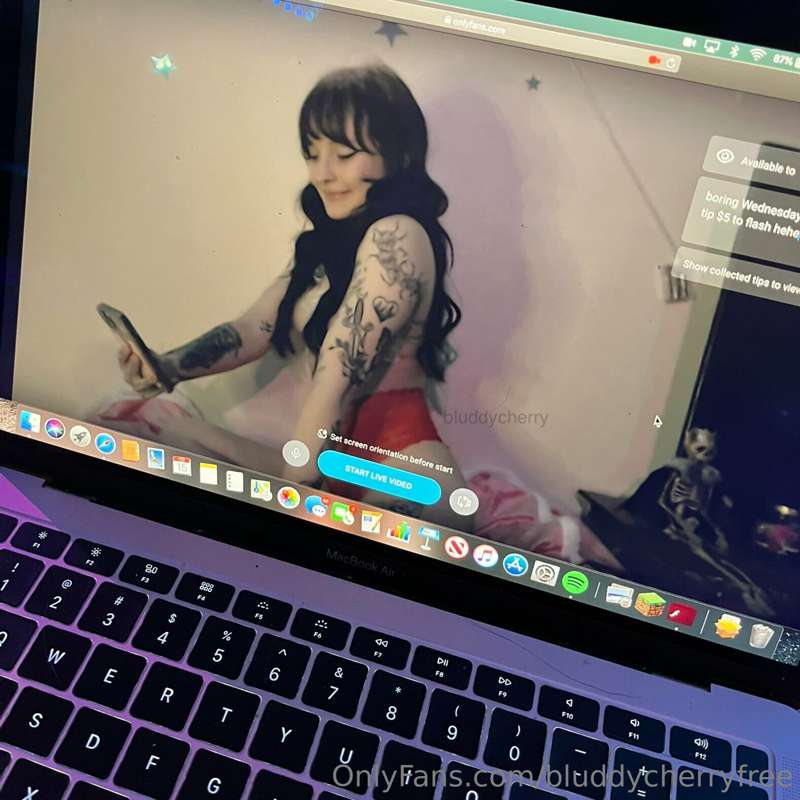 did u know that i go live on @bluddycherry from time to time..
