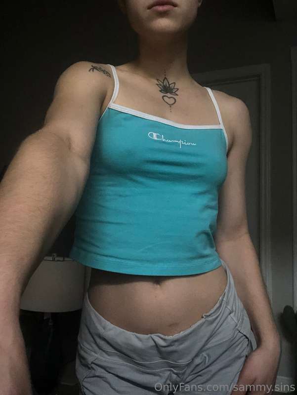 Nipples poking thru my tiny top Looking cute but I’ve had a .. 5