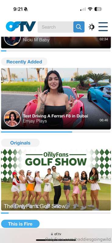 New Ferrari Video is up on @oftv https://of.tv/v/RpHg3  