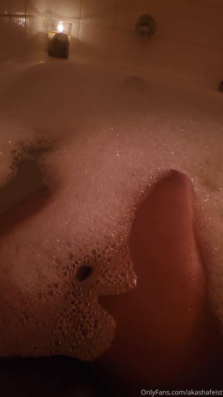Another epsom salt bubble bath because my body is still sore..