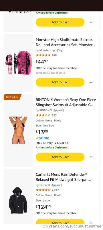Get me something off my wish list for Christmas get a specia..
