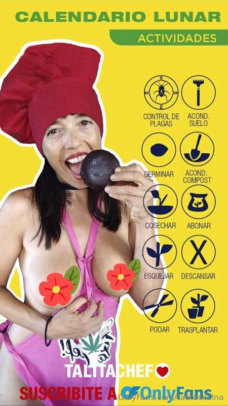 Segui el calendario lunar HOT❤️‍🔥👩‍🍳
Y a potenciar 💪tus cult.. 1