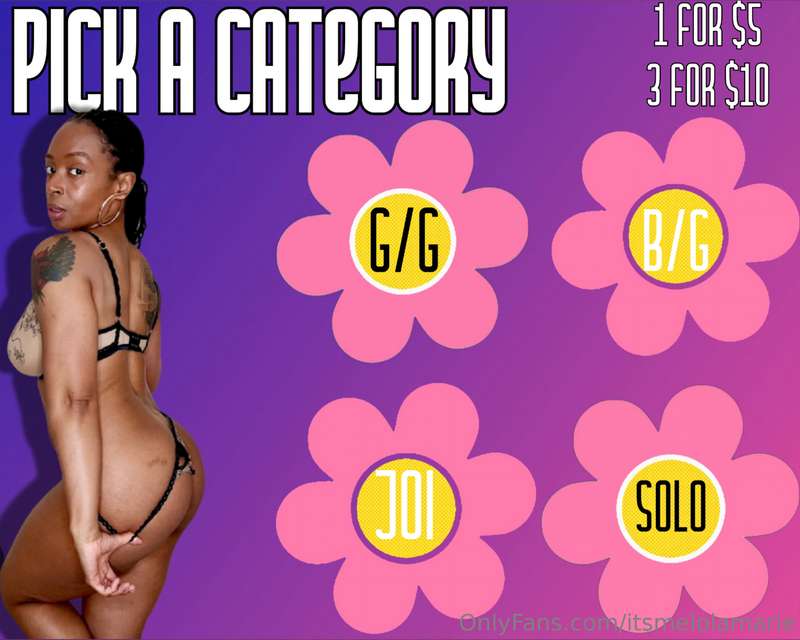 PICK A CATEGORY SALE!Choose a category that your cock desire..