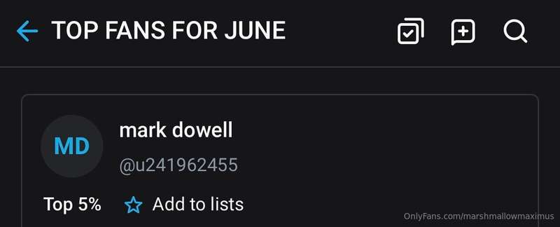 Thank you for being my top fan of June, Mark!! @u241962455 🩷..