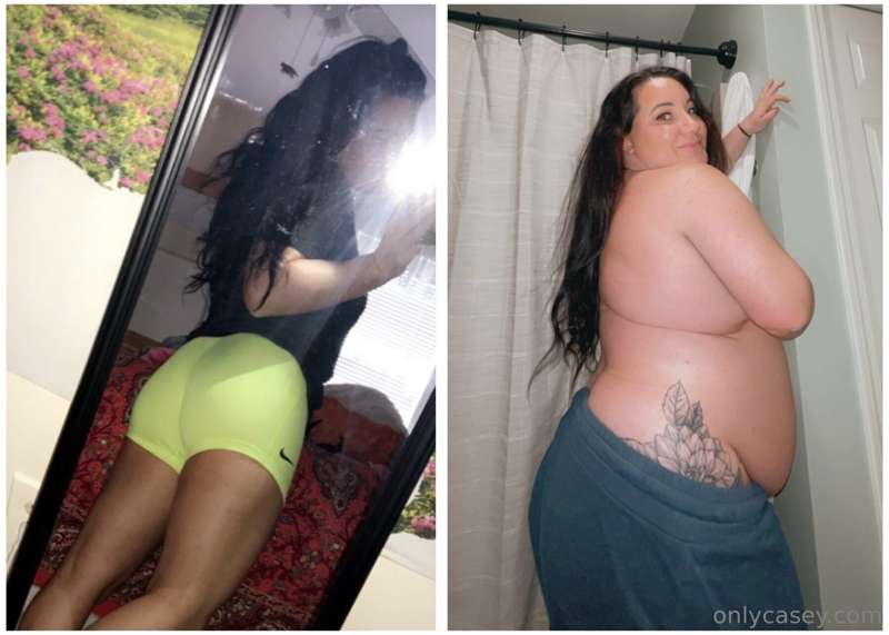 I kid you not that selfie on the left was from the night bef..