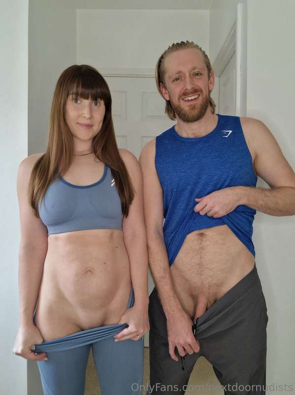 Just got back from the gym and we are ready to strip off for..