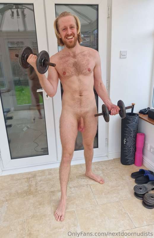 Whos ready for a nudist workout? 💪🏻🤪 Let's get the heart pum.. 13