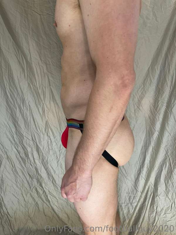 Soldier shows off his hot muscular body in a thong and jock!.. 6
